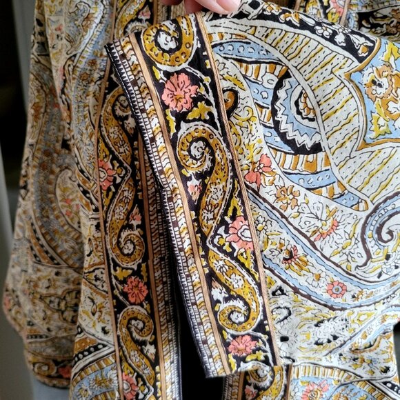 Evereve Cleobella Kalidescope Paisley Print Kimono Jacket- XS /S - Picture 8 of 9